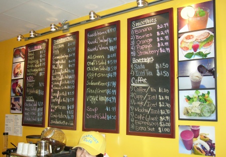 Mall Cafe Serving Sandwiches, Soups, Salads, & Coffee Drinks.