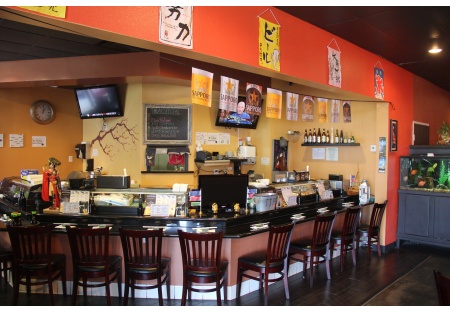 Sushi restaurant, busy center lots of residential surrounding location