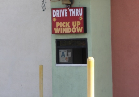 Drive thru end cap/corner location on Super busy road