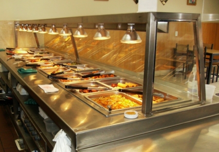 Chinese Fast Food on Busy Street